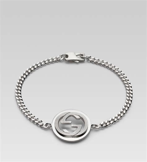 bracelet homme gucci|gucci interlocking g necklace men's.